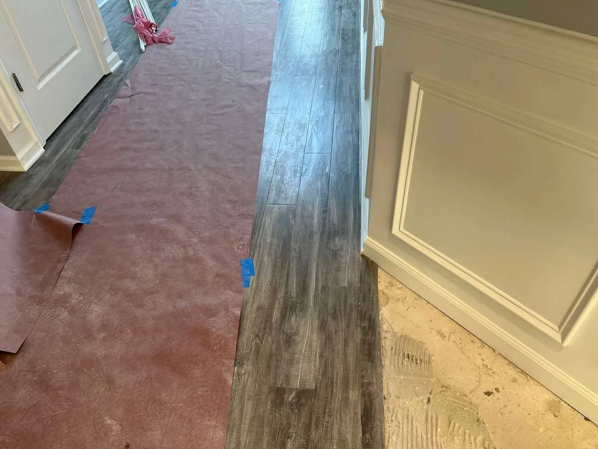 Completed marble shower restoration in Flowery Branch